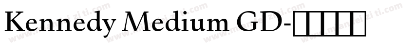 Kennedy Medium GD字体转换
